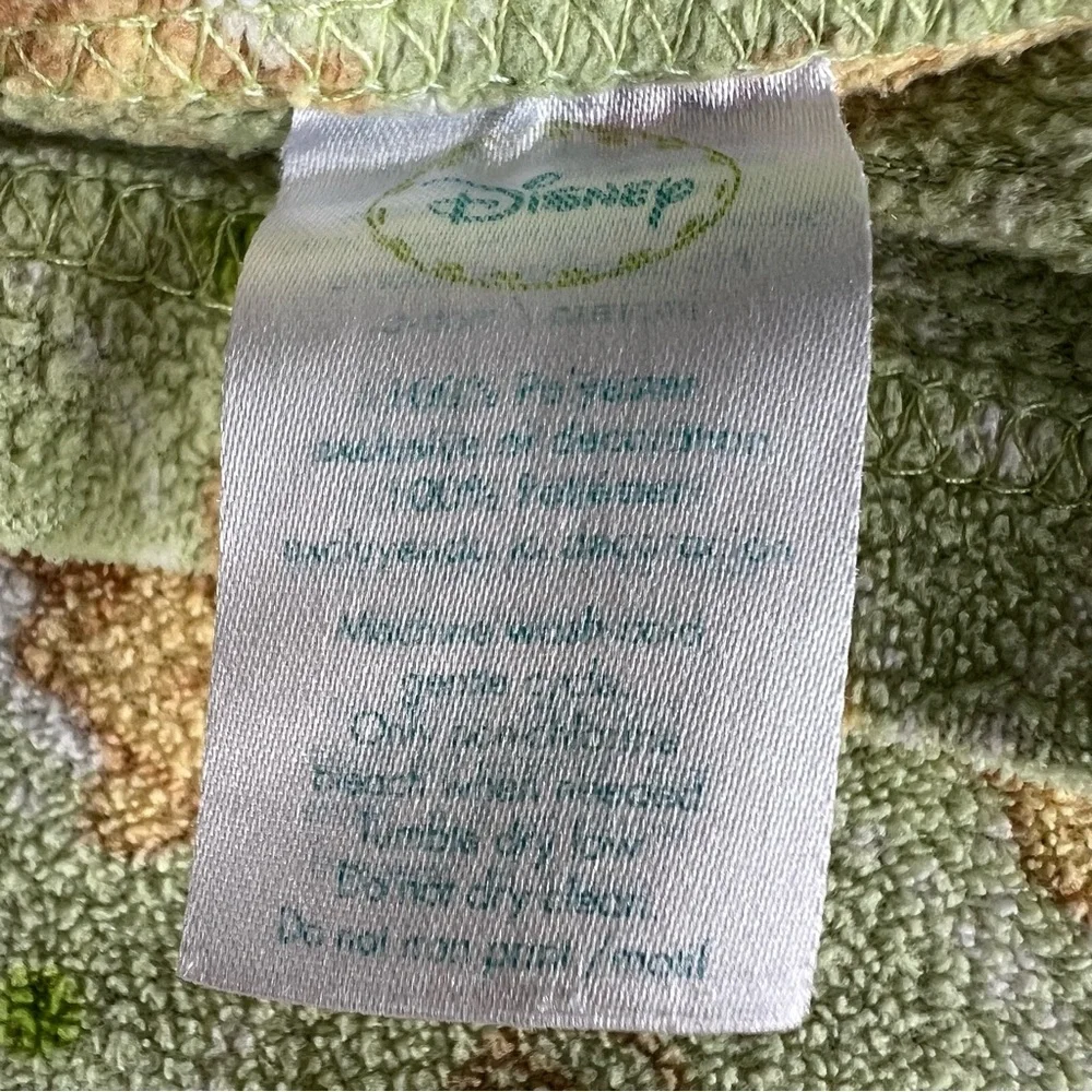 Disney Baby Winnie The Pooh Honey Pot Bumble Bee Fleece Baby Blanket Green 30x33